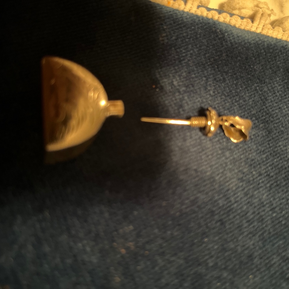 Antique 925 Sterling silver perfume bottle pendant